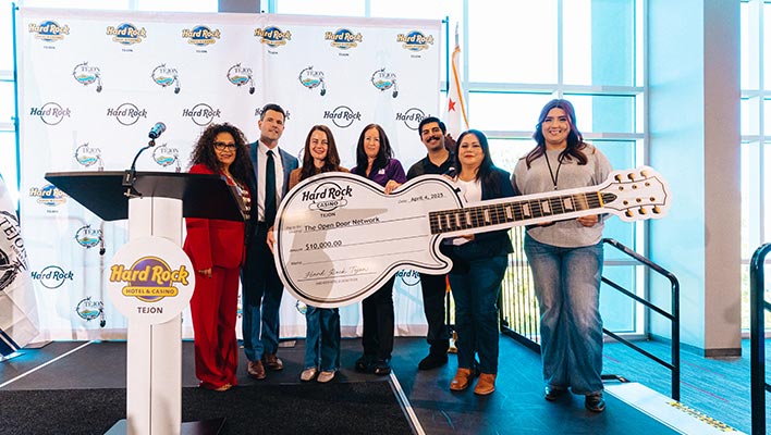 Hard Rock Hotel & Casino Tejon Donation to The Open Door Network