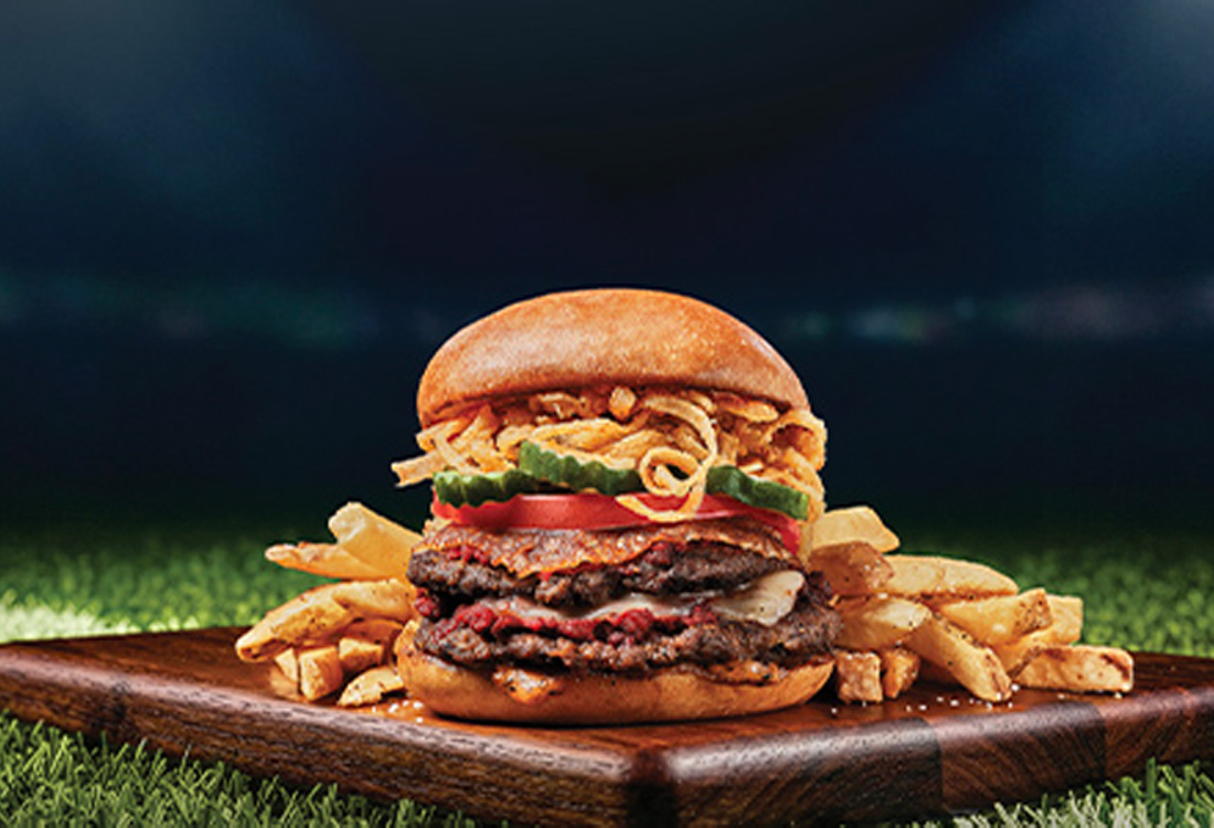 new legendary messi burger and fries