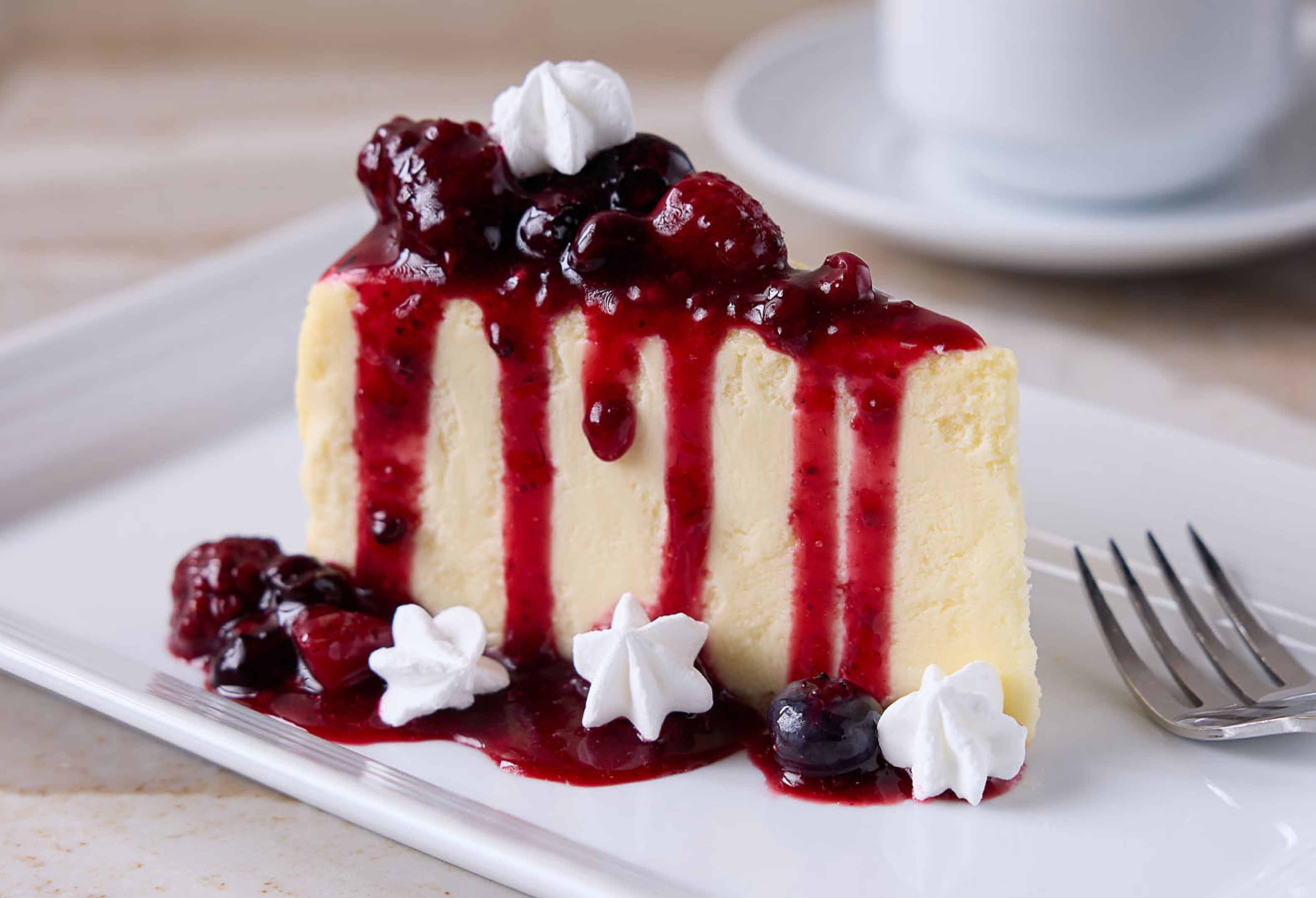 cheesecake at Rise Kitchen & Deli