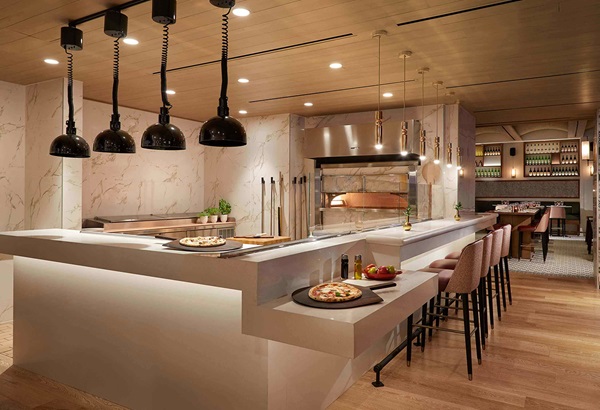 View of the Pizza Station at Cipresso