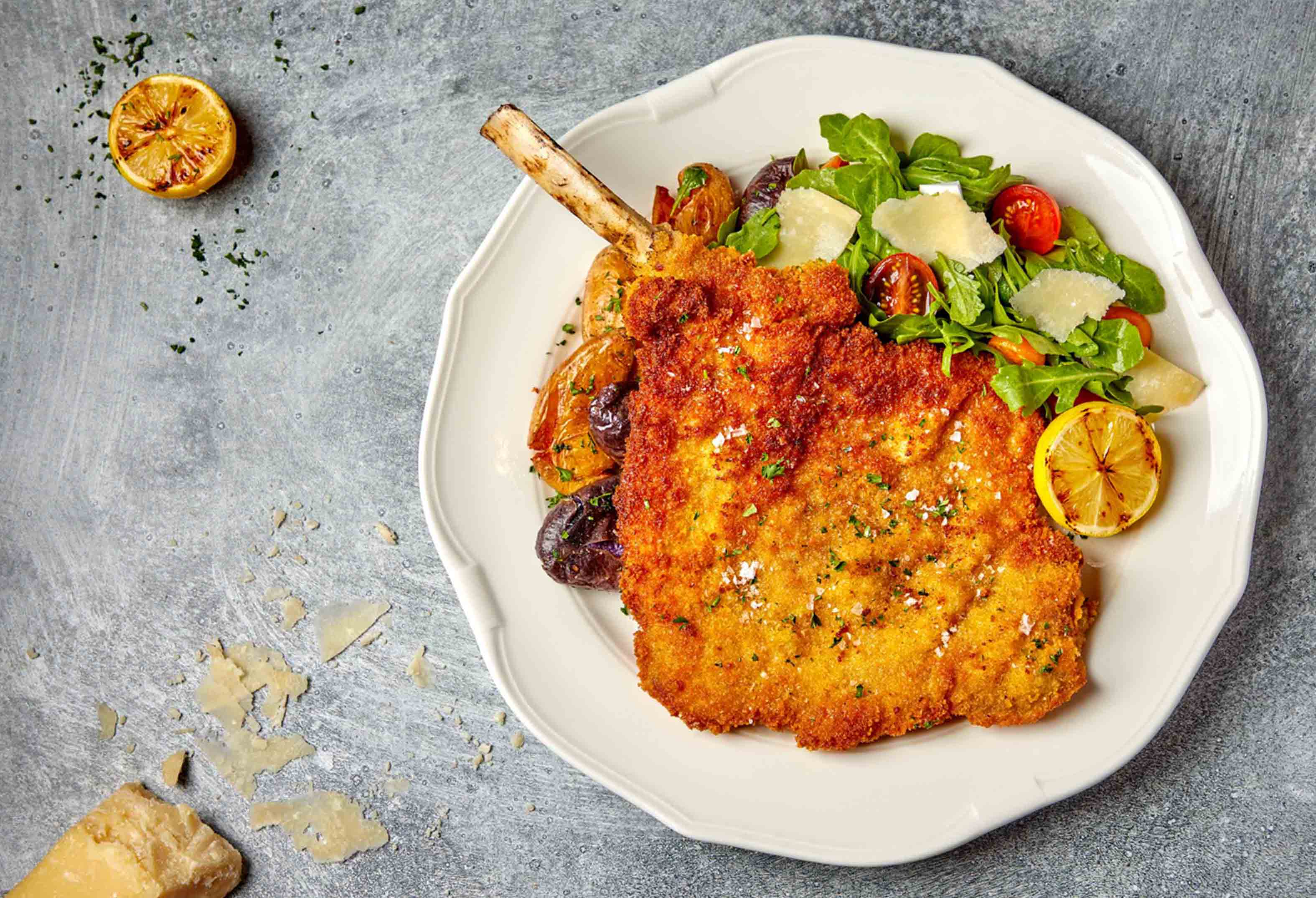Veal Chop Milanese at Cipresso